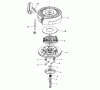 Toro 16775 - Lawnmower, 1988 (8000001-8022965) Listas de piezas de repuesto y dibujos REWIND STARTER NO. 590621