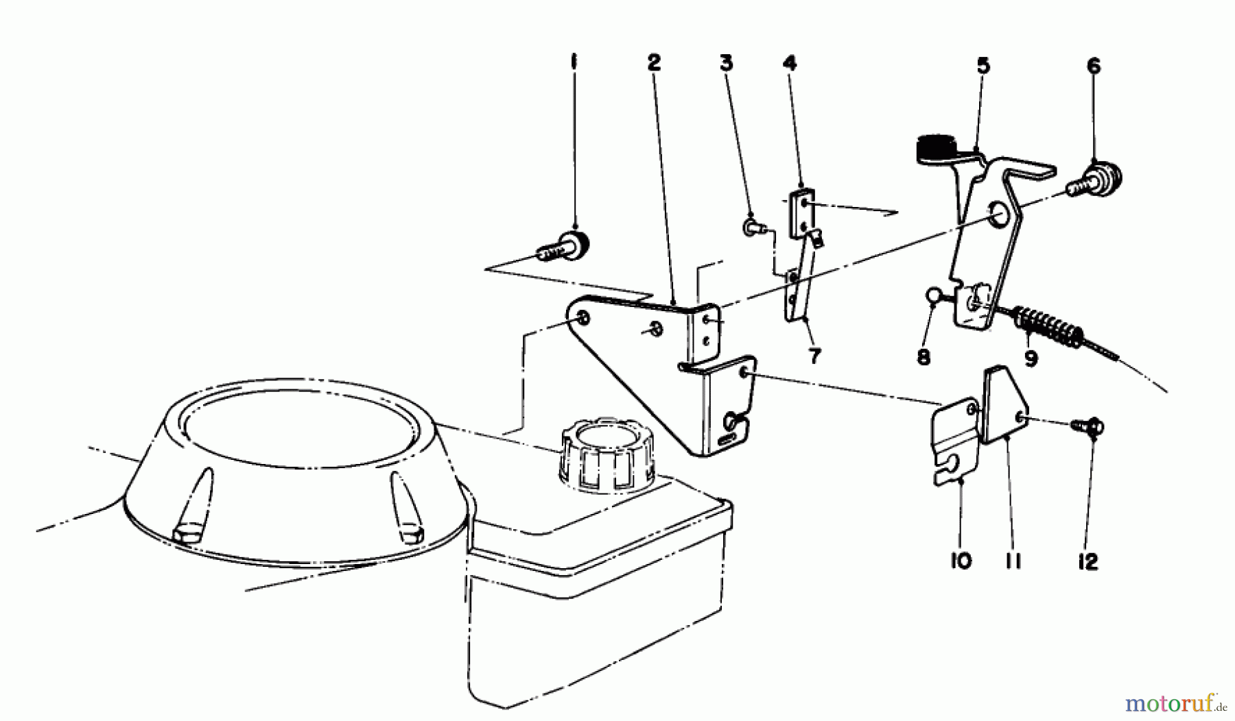  Toro Neu Mowers, Walk-Behind Seite 1 16785 - Toro Lawnmower, 1987 (7000001-7999999) BRAKE ASSEMBLY