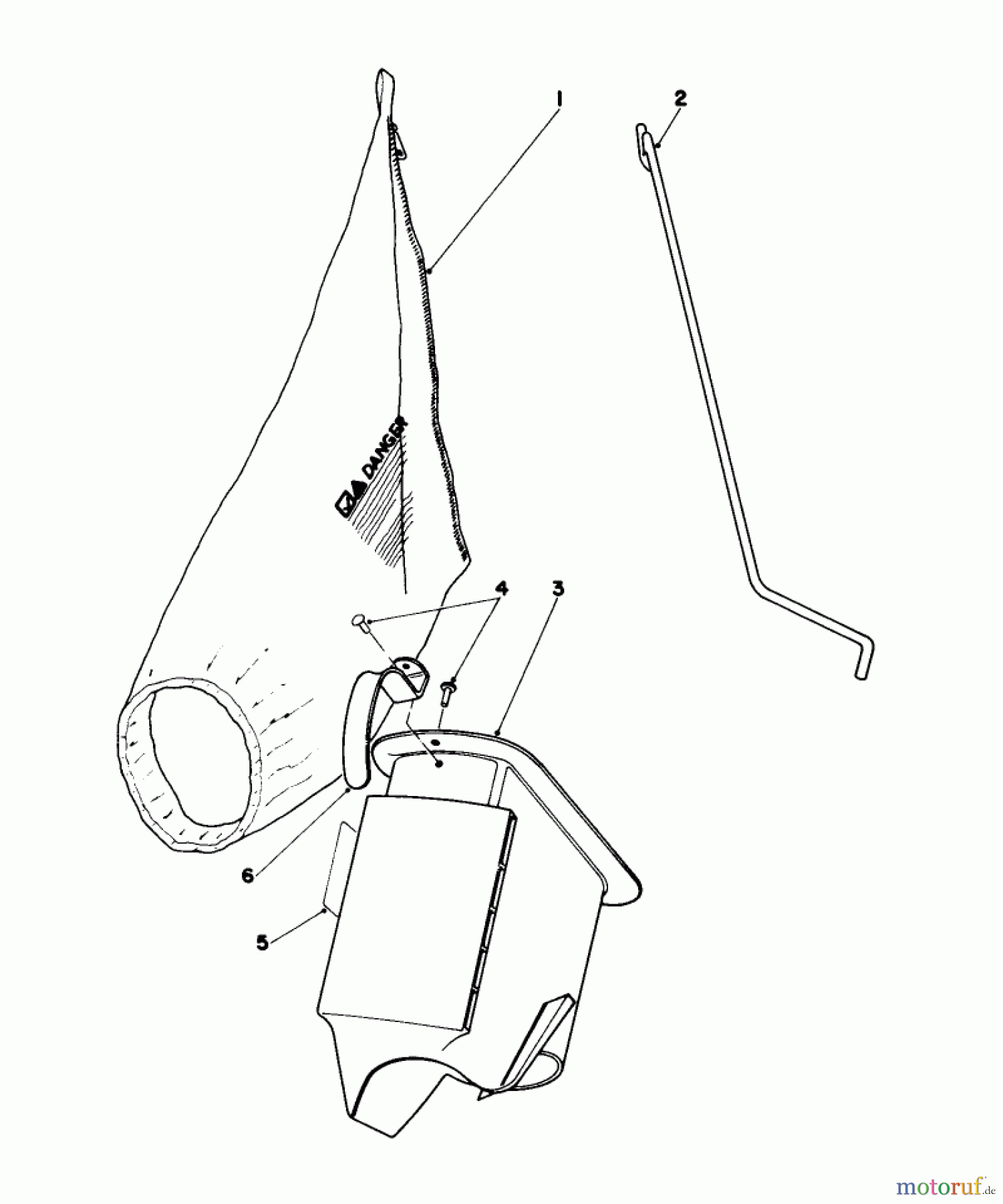  Toro Neu Mowers, Walk-Behind Seite 1 16785 - Toro Lawnmower, 1989 (9000001-9999999) BAGGING KIT NO. 47-6510 (OPTIONAL)