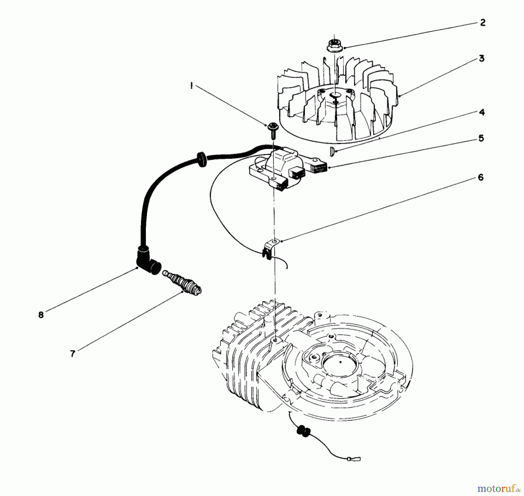  Toro Neu Mowers, Walk-Behind Seite 1 16785 - Toro Lawnmower, 1989 (9000001-9999999) IGNITION ASSEMBLY (MODEL NO. 47PJ8)