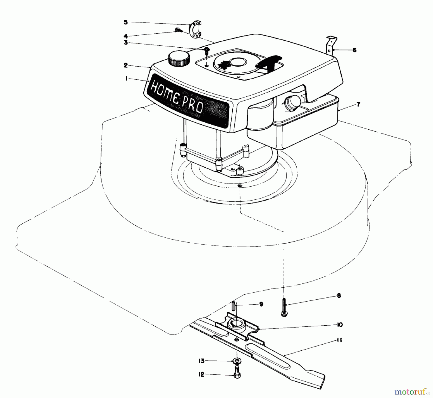  Toro Neu Mowers, Walk-Behind Seite 1 16810 - Toro Lawnmower, 1979 (9000001-9999999) ENGINE ASSEMBLY-MODEL 16800