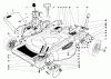 Toro 18005 - Lawnmower, 1982 (2000001-2999999) Listas de piezas de repuesto y dibujos HOUSING ASSEMBLY MODEL 18010