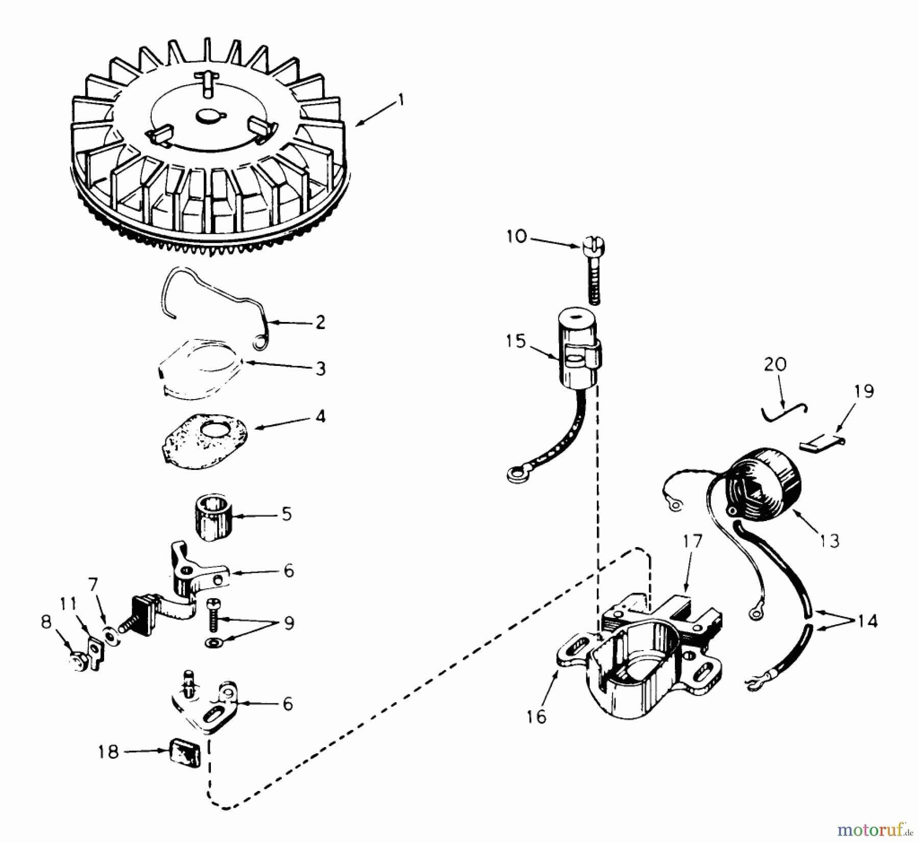  Toro Neu Mowers, Walk-Behind Seite 1 18015 - Toro Lawnmower, 1978 (8000001-8999999) MAGNET0 N0. 610793A