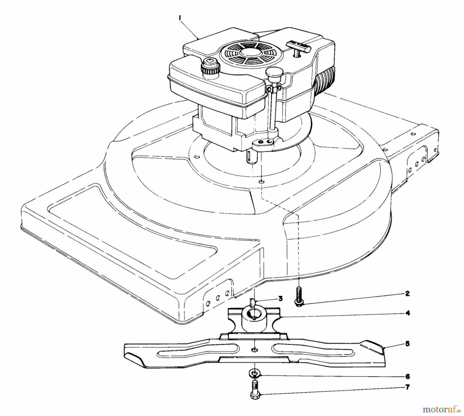  Toro Neu Mowers, Walk-Behind Seite 1 18017 - Toro Lawnmower, 1978 (8000001-8999999) ENGINE ASSEMBLY