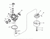 Toro 18017 - Lawnmower, 1980 (0000001-0999999) Listas de piezas de repuesto y dibujos CARBURETOR NO. 632046