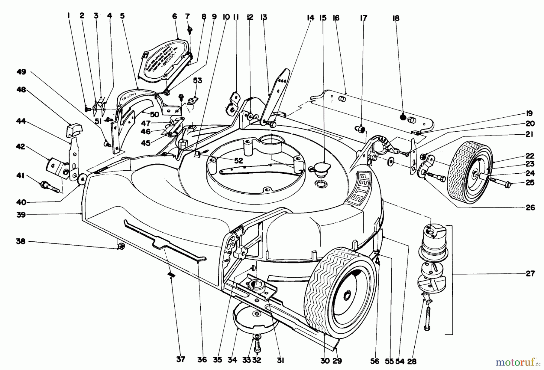  Toro Neu Mowers, Walk-Behind Seite 1 18070 - Toro Lawnmower, 1971 (1000001-1999999) HOUSING ASSEMBLY MODEL NO. 18070