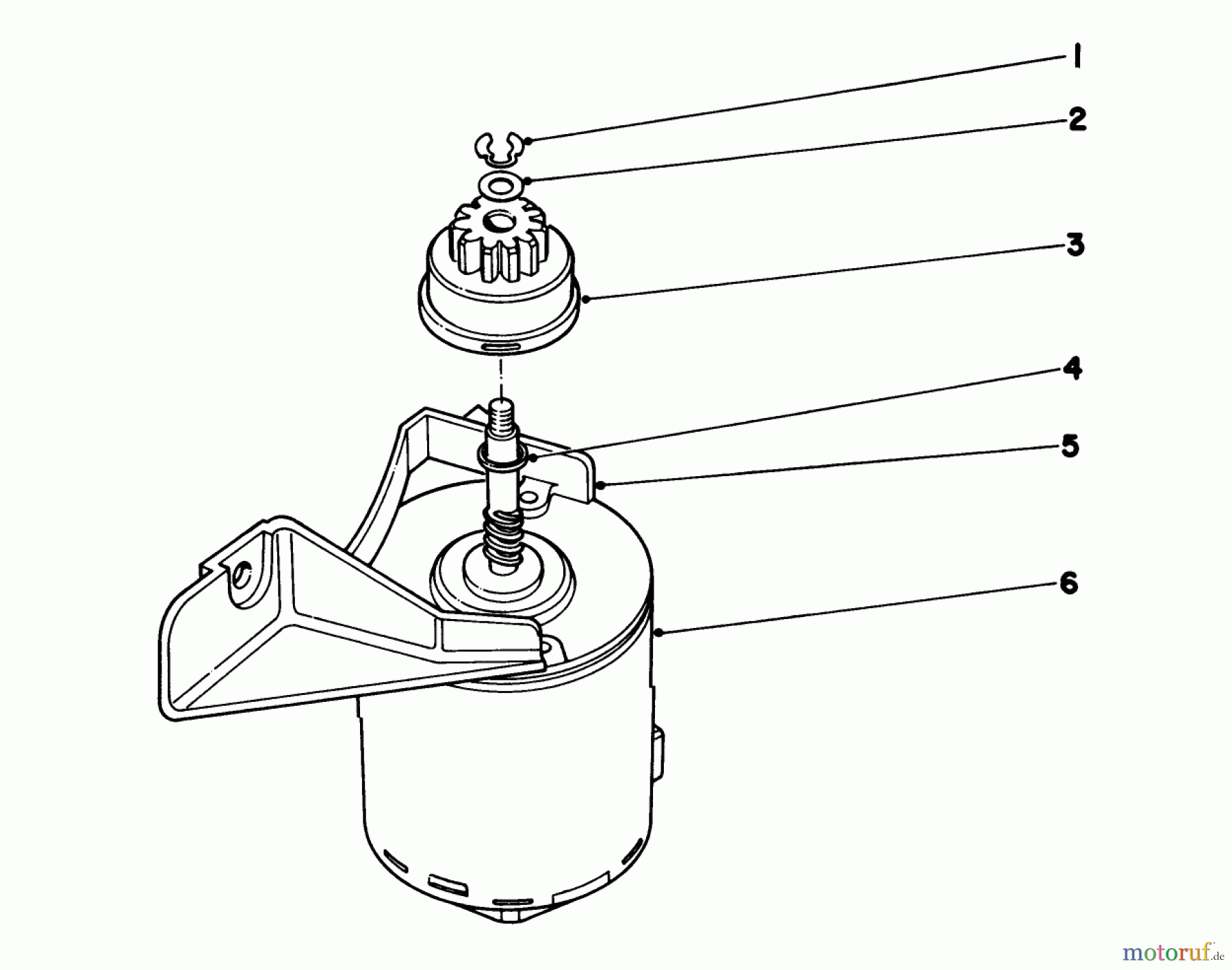  Toro Neu Mowers, Walk-Behind Seite 1 18085 - Toro Lawnmower, 1979 (9000001-9999999) STARTER MOTOR