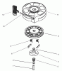 Toro 20005 - 22" Recycler Lawnmower, 2006 (260000001-260999999) Listas de piezas de repuesto y dibujos RECOIL STARTER ASSEMBLY NO. 590702 (OPTIONAL) TECUMSEH LV195EA-362003B