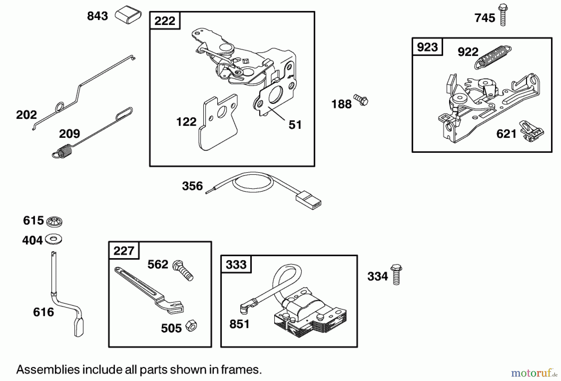  Toro Neu Mowers, Walk-Behind Seite 1 20011 (R-21OS) - Toro Recycler Mower, R-21OS, 2001 (210000001-210999999) ENGINE BRIGGS & STRATTON MODEL 122602-0150-E1 #5