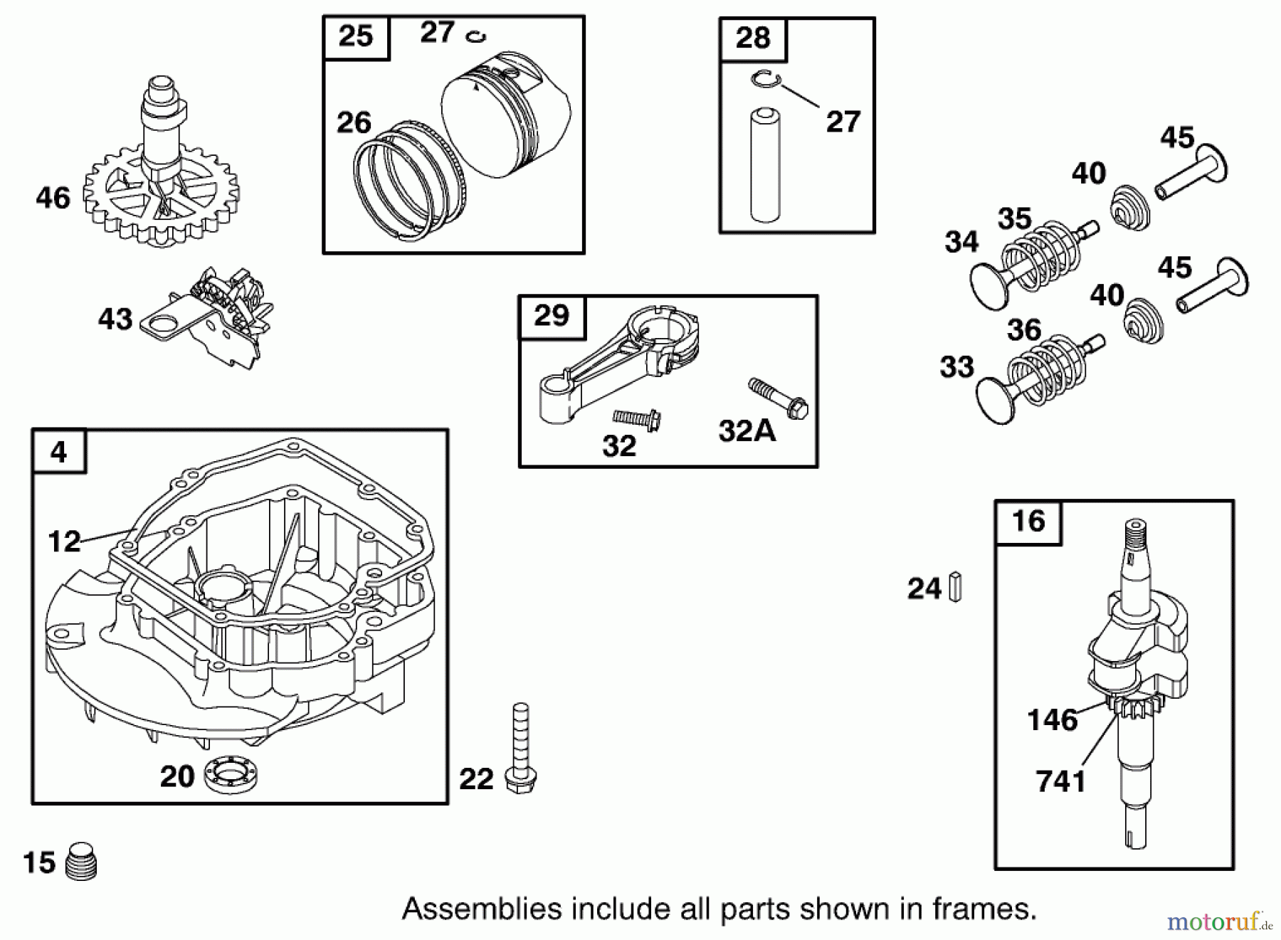  Toro Neu Mowers, Walk-Behind Seite 1 20021 (R-21S1B) - Toro Recycler Mower, R-21S1B, 2001 (210000001-210999999) ENGINE BRIGGS & STRATTON MODEL 12H802-1776-B1 #2