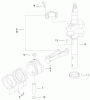 Toro 20044 (SR-21OS) - Super Recycler Mower, SR-21OS, 1999 (99000001-99999999) Listas de piezas de repuesto y dibujos PISTON & CRANKSHAFT ASSEMBLY