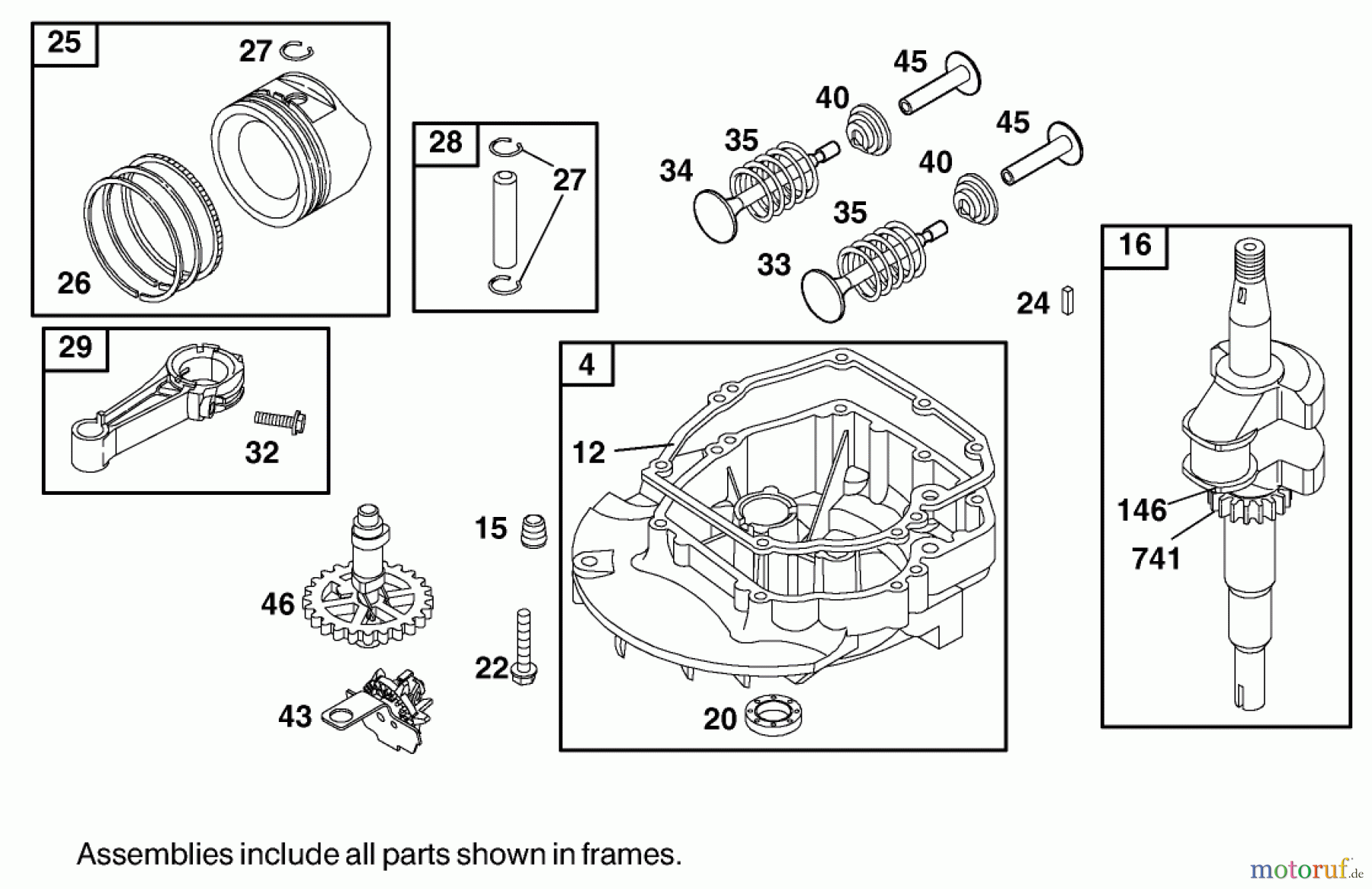  Toro Neu Mowers, Walk-Behind Seite 1 20045 (SR-21SE) - Toro Super Recycler Mower, SR-21SE, 1999 (9900001-9999999) CRANKSHAFT ASSEMBLY BRIGGS AND STRATTON 12H807-1775-E1