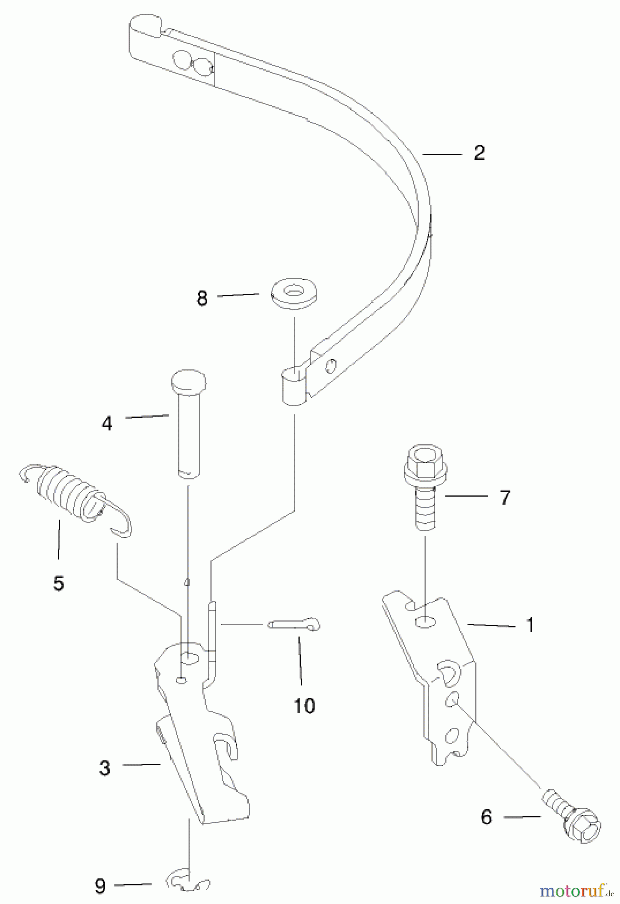  Toro Neu Mowers, Walk-Behind Seite 1 20046 (SR-21OSK) - Toro Super Recycler Mower, SR-21OSK, 2000 (200000001-200999999) BRAKE BAND ASSEMBLY