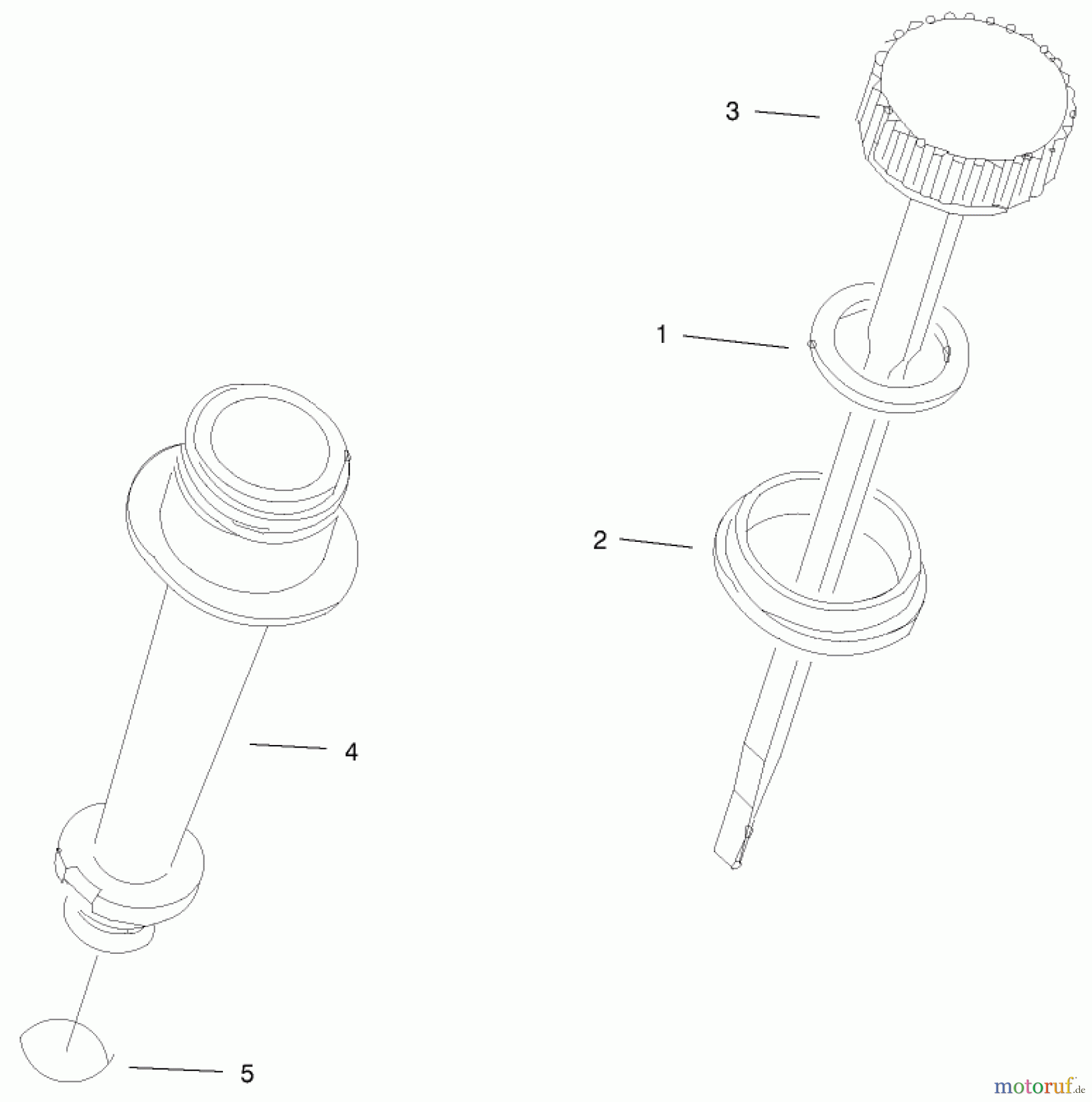  Toro Neu Mowers, Walk-Behind Seite 1 20046 (SR-21OSK) - Toro Super Recycler Mower, SR-21OSK, 2000 (200000001-200999999) DIPSTICK & OIL FILTER ASSEMBLY