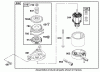 Toro 20048 (SR-21SE) - Super Recycler Mower, SR-21SE, 2001 (210000001-210999999) Listas de piezas de repuesto y dibujos STARTER MOTOR ASSEMBLY BRIGGS AND STRATTON MODEL 12J905-2370-B1