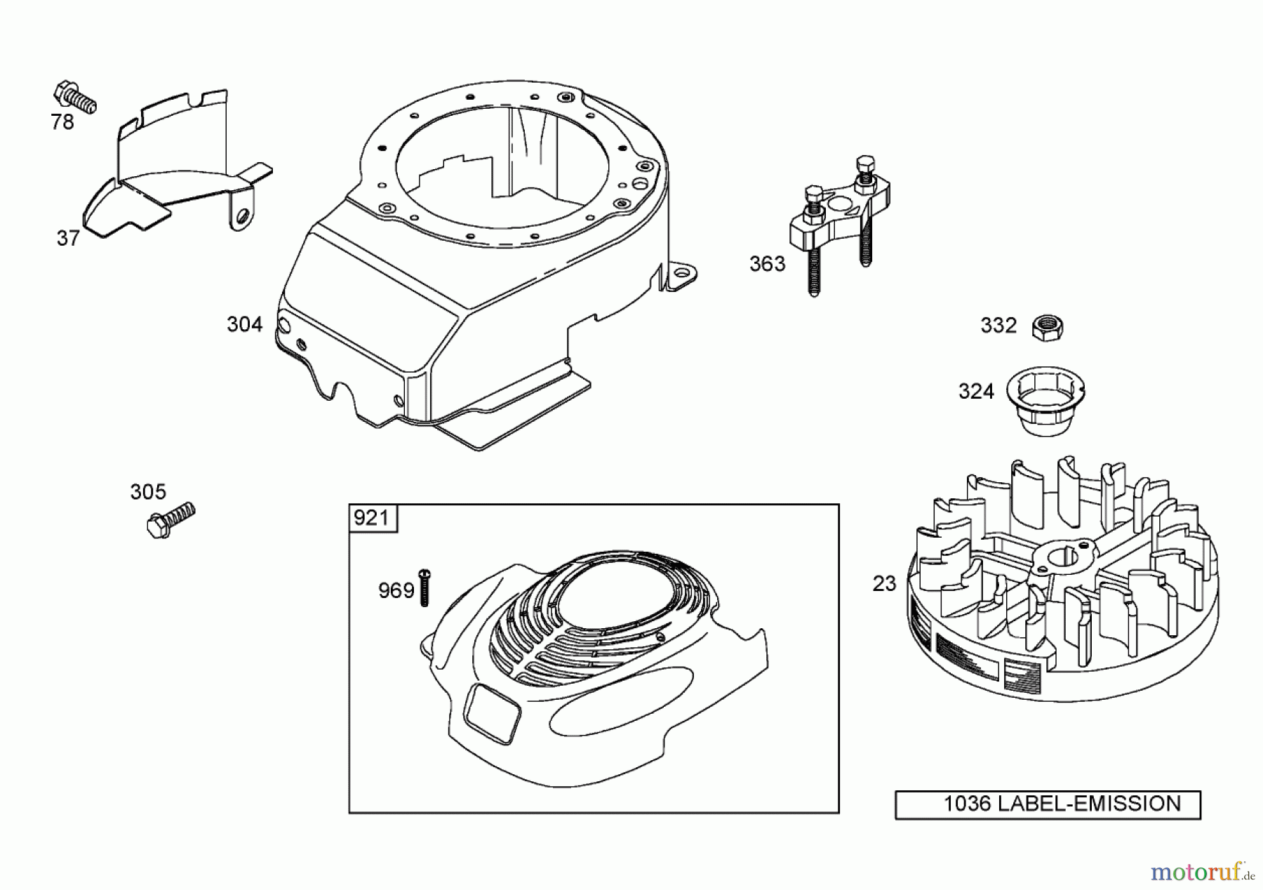  Toro Neu Mowers, Walk-Behind Seite 1 20053 - Toro Super Recycler Lawn Mower, 2005 (250000001-250999999) BLOWER HOUSING ASSEMBLY BRIGGS AND STRATTON 125K02-0189-E1