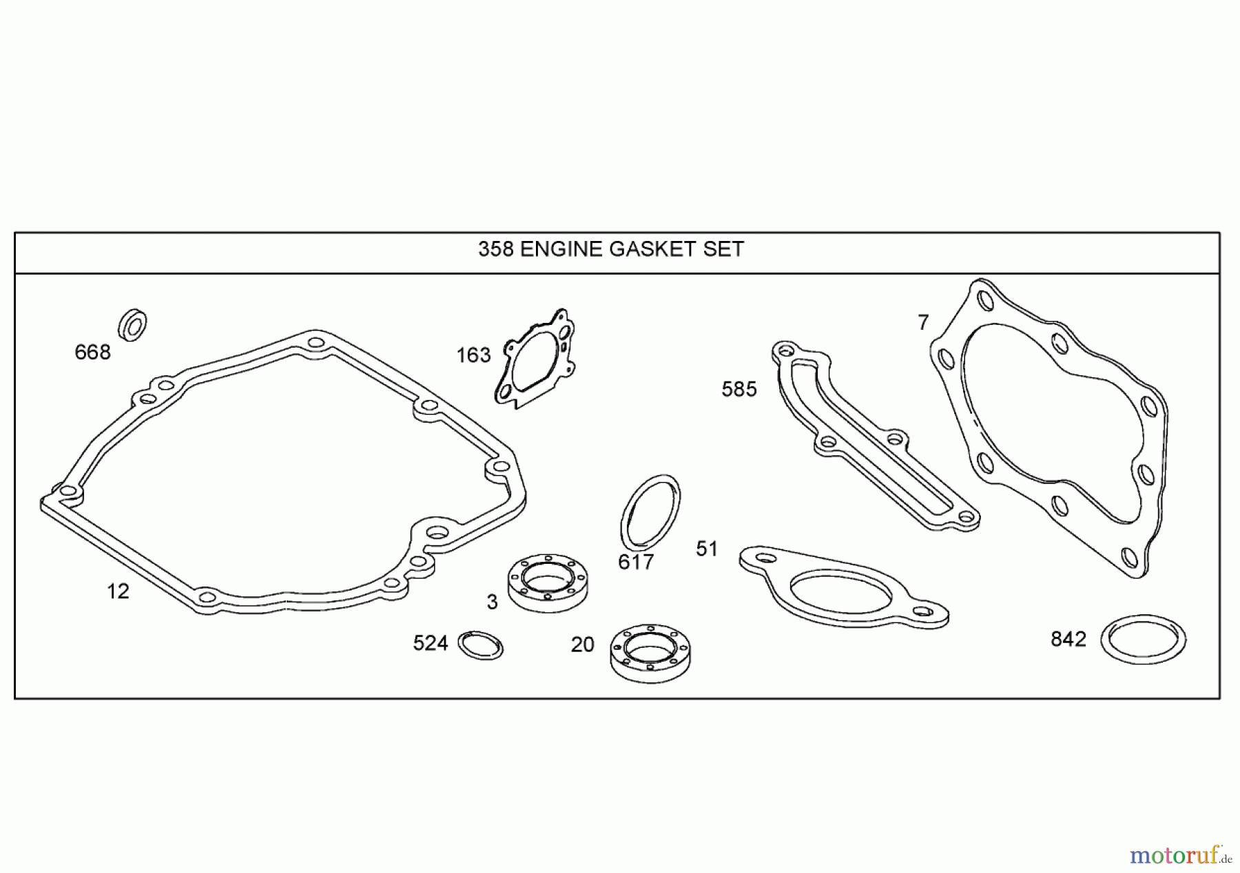  Toro Neu Mowers, Walk-Behind Seite 1 20053 - Toro Super Recycler Lawn Mower, 2006 (260000001-260999999) ENGINE GASKET SET ASSEMBLY BRIGGS AND STRATTON 125K02-0189-E1