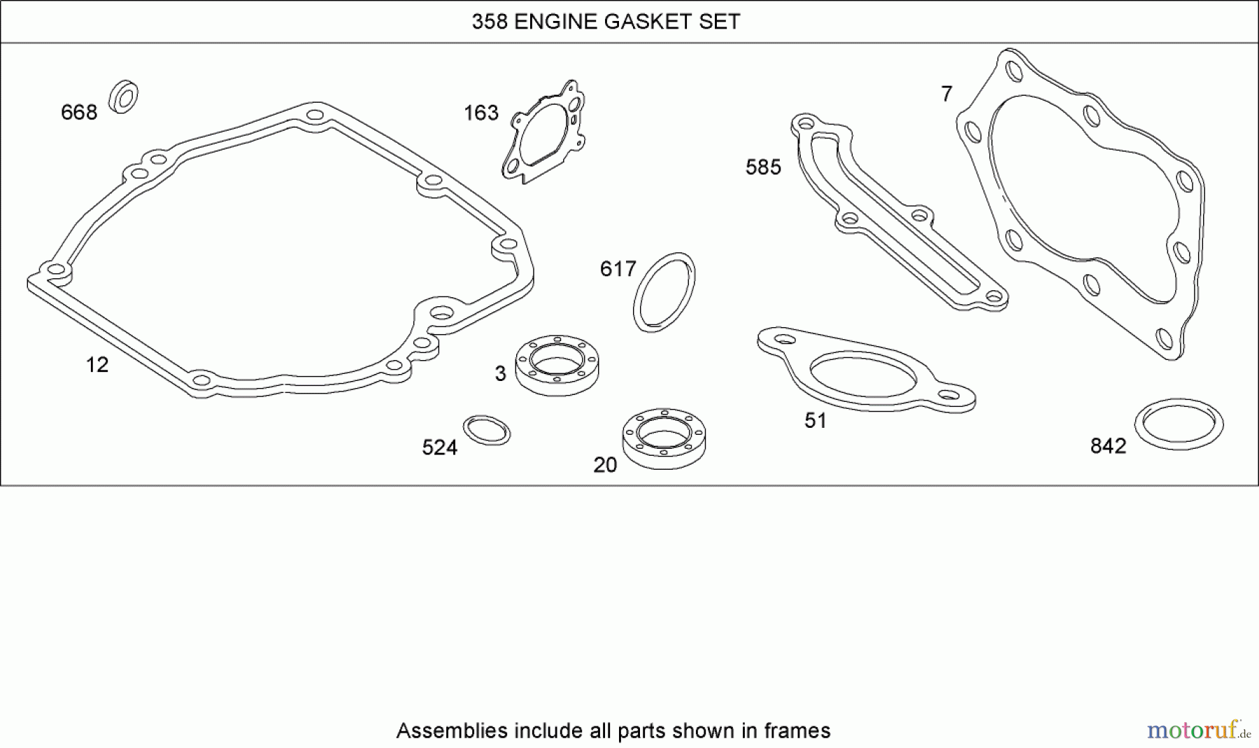  Toro Neu Mowers, Walk-Behind Seite 1 20053 - Toro Super Recycler Lawn Mower, 2007 (270000001-270999999) GASKET KIT BRIGGS AND STRATTON 126T02-0206-E1