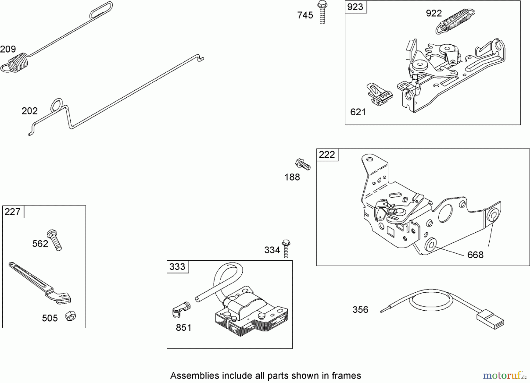  Toro Neu Mowers, Walk-Behind Seite 1 20053 - Toro Super Recycler Lawn Mower, 2007 (270000001-270999999) GOVERNOR ASSEMBLY BRIGGS AND STRATTON 126T02-0206-E1