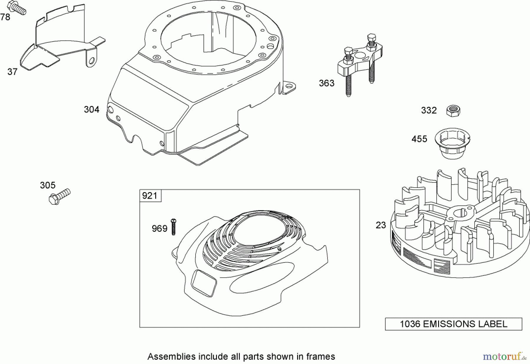  Toro Neu Mowers, Walk-Behind Seite 1 20054 - Toro Super Recycler Lawn Mower, 2007 (270000001-270999999) BLOWER HOUSING ASSEMBLY BRIGGS AND STRATTON 126T02-0206-B1