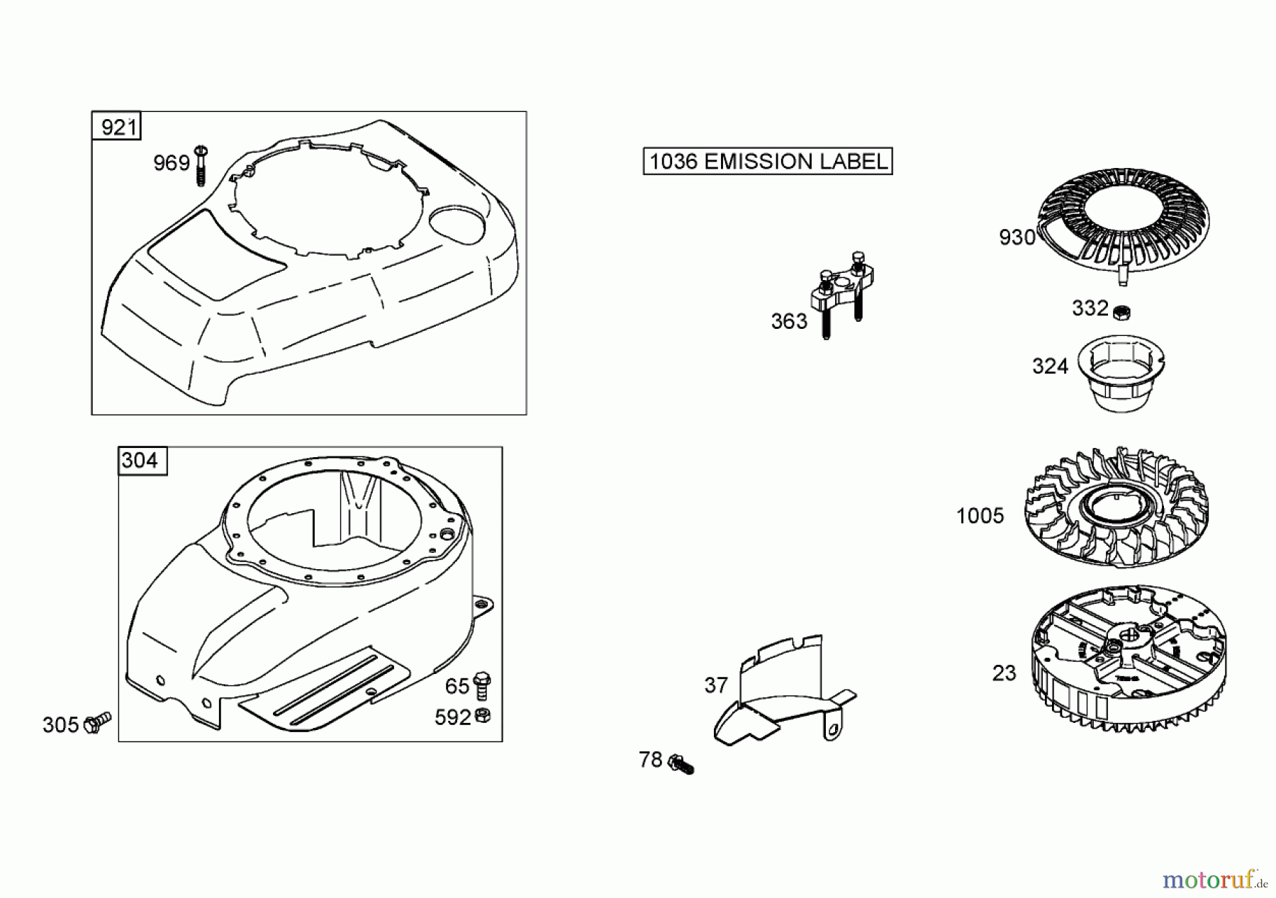  Toro Neu Mowers, Walk-Behind Seite 1 20057 - Toro Super Recycler Lawn Mower, 2006 (260000001-260999999) BLOWER HOUSING ASSEMBLY BRIGGS AND STRATTON 122672-0192-E1