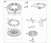 Toro 20086 - 22" Recycler Lawn Mower, 2008 (280000001-280011041) Listas de piezas de repuesto y dibujos STARTER ASSEMBLY BRIGGS AND STRATTON 124L02-0212-F1