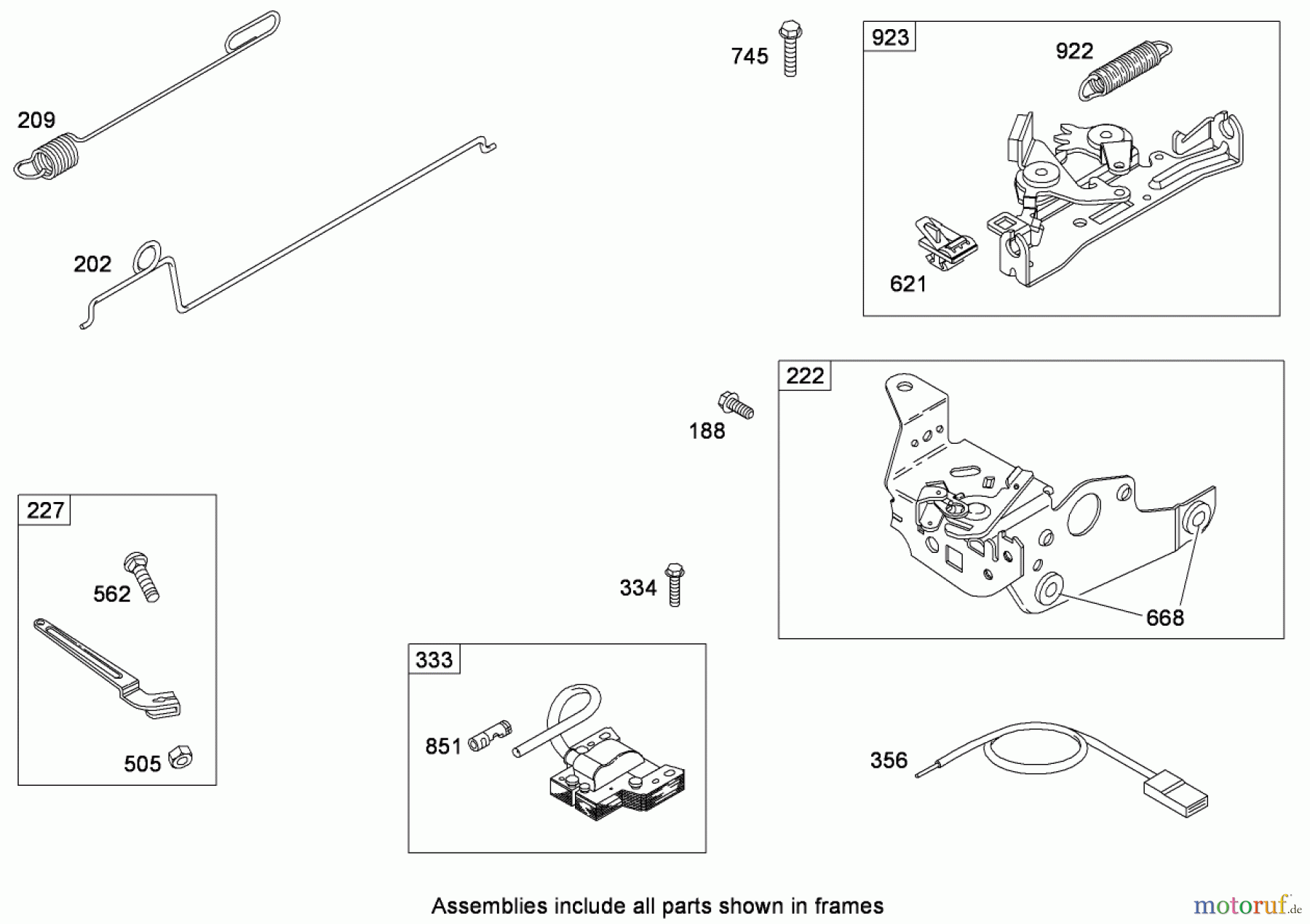  Toro Neu Mowers, Walk-Behind Seite 1 20091 - Toro Super Recycler Lawn Mower, 2008 (280000001-280999999) GOVERNOR ASSEMBLY BRIGGS AND STRATTON 126T02-0224-B1