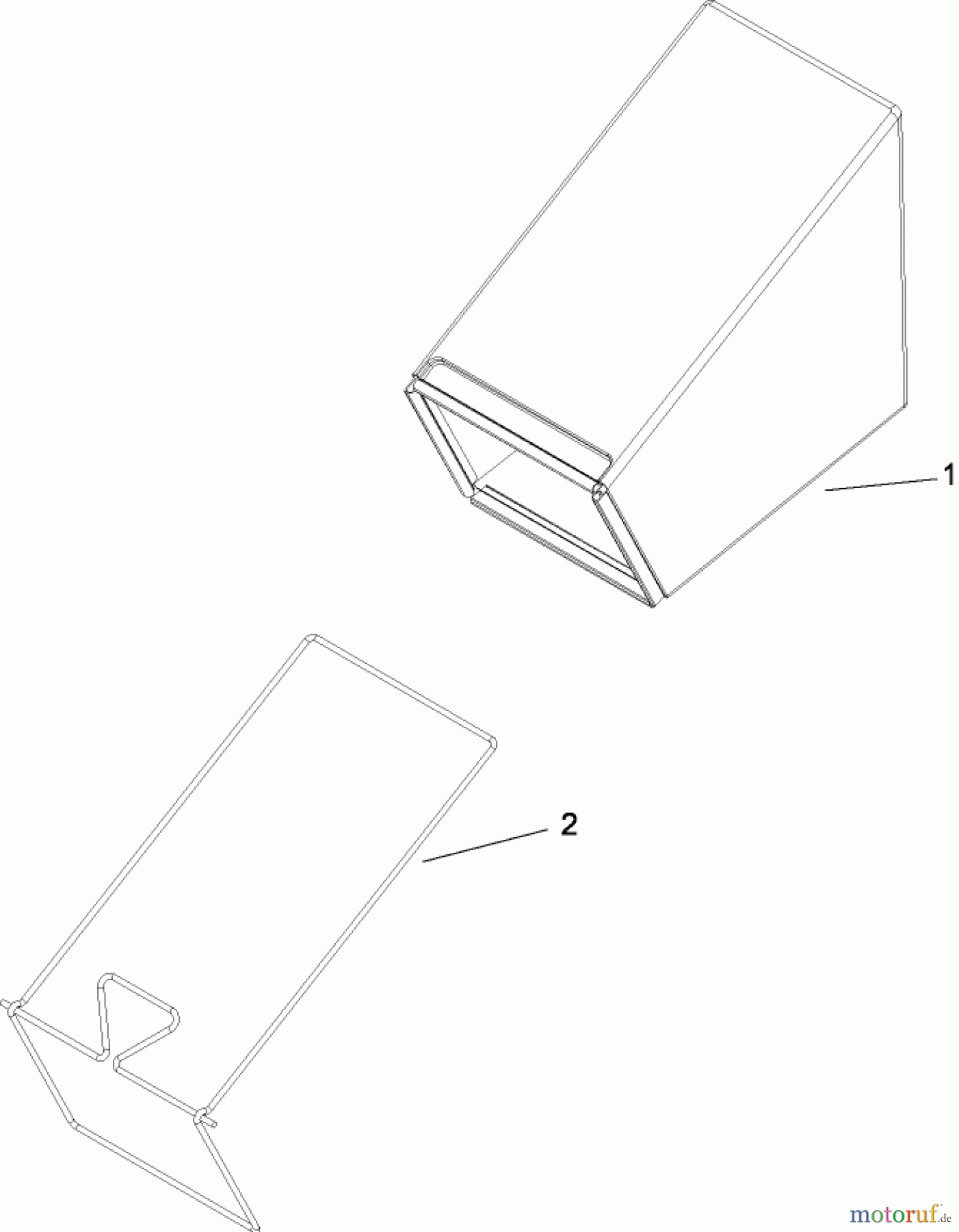  Toro Neu Mowers, Walk-Behind Seite 1 20092C - Toro Super Recycler Lawn Mower, 2008 (280000001-280999999) REAR BAG ASSEMBLY