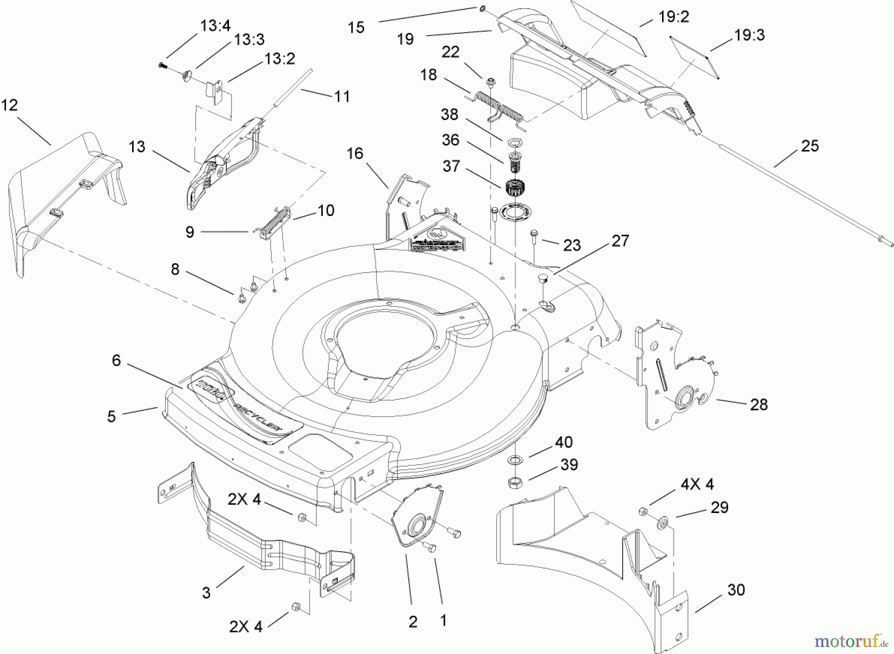  Toro Neu Mowers, Walk-Behind Seite 1 20098 - Toro 22