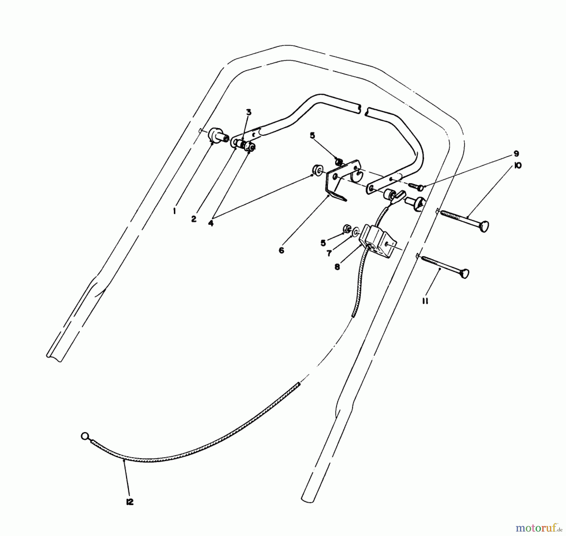  Toro Neu Mowers, Walk-Behind Seite 1 20103 - Toro Lawnmower, 1991 (1000001-1999999) TRACTION CONTROL ASSEMBLY