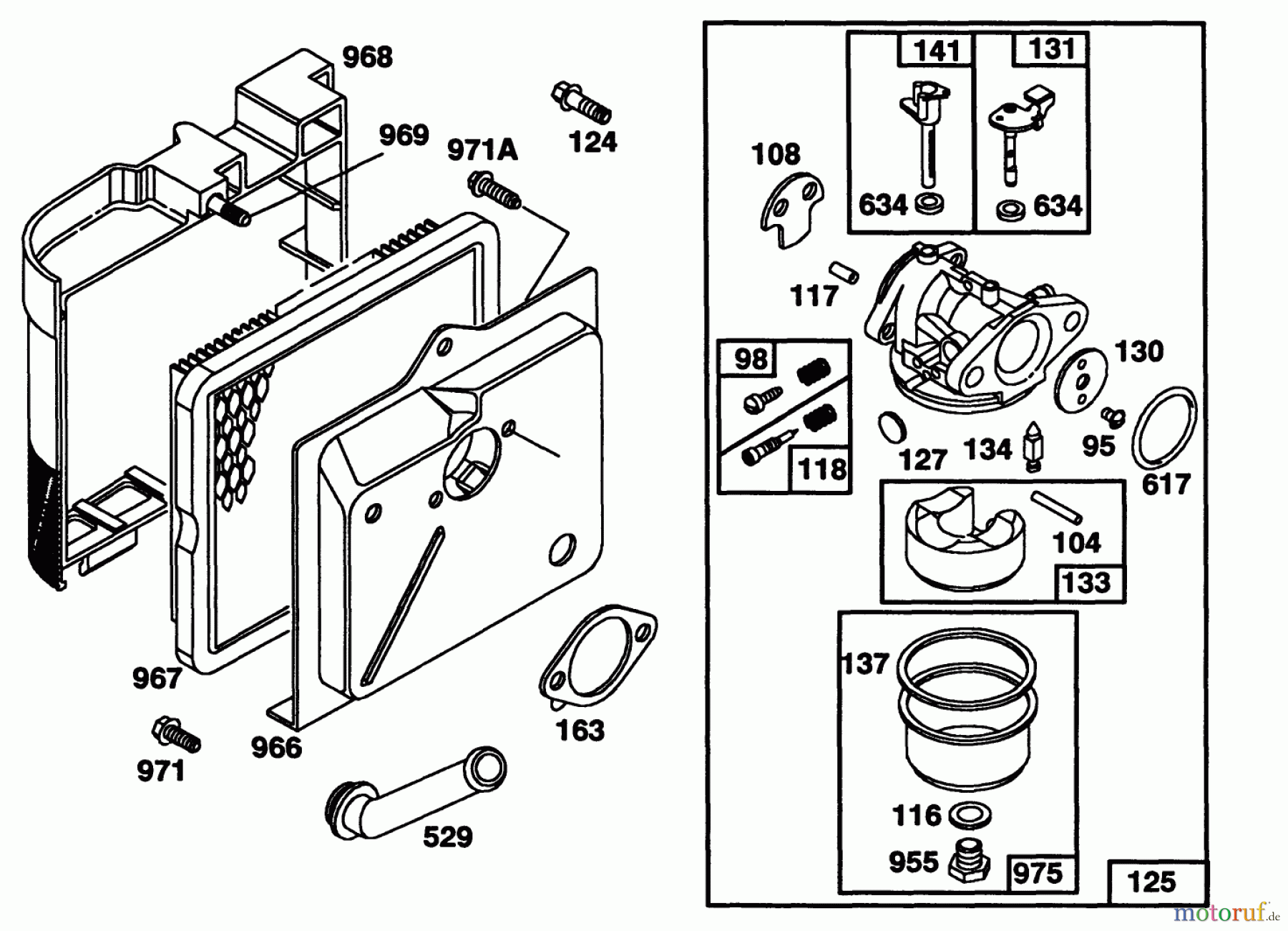  Toro Neu Mowers, Walk-Behind Seite 1 20214 - Toro Lawnmower, 1991 (1000001-1999999) ENGINE BRIGGS & STRATTON MODEL 124702-3115-01 #2