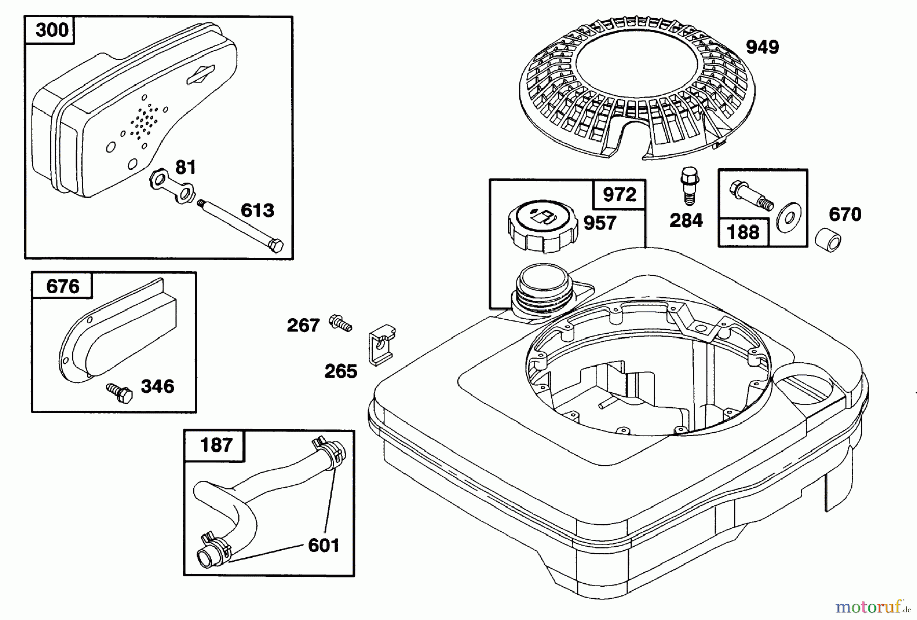  Toro Neu Mowers, Walk-Behind Seite 1 20322 - Toro Lawnmower, 1992 (2000001-2999999) ENGINE BRIGGS & STRATTON MODEL 124707-3185-01 #7