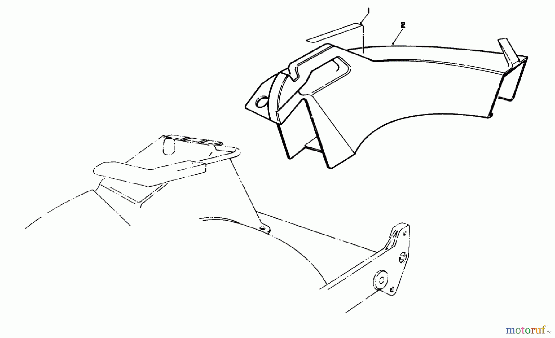  Toro Neu Mowers, Walk-Behind Seite 1 20326 - Toro Lawnmower, 1992 (2000001-2999999) SIDE DISCHARGE CHUTE MODEL NO 59168 (OPTIONAL)