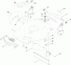 Toro 20330C - 22" Recycler Lawn Mower, 2010 (310000001-310999999) Listas de piezas de repuesto y dibujos HOUSING AND REAR DOOR ASSEMBLY