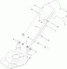 Toro 20350 - 22" Recycler Lawn Mower, 2010 (310000001-310001316) Listas de piezas de repuesto y dibujos HANDLE ASSEMBLY