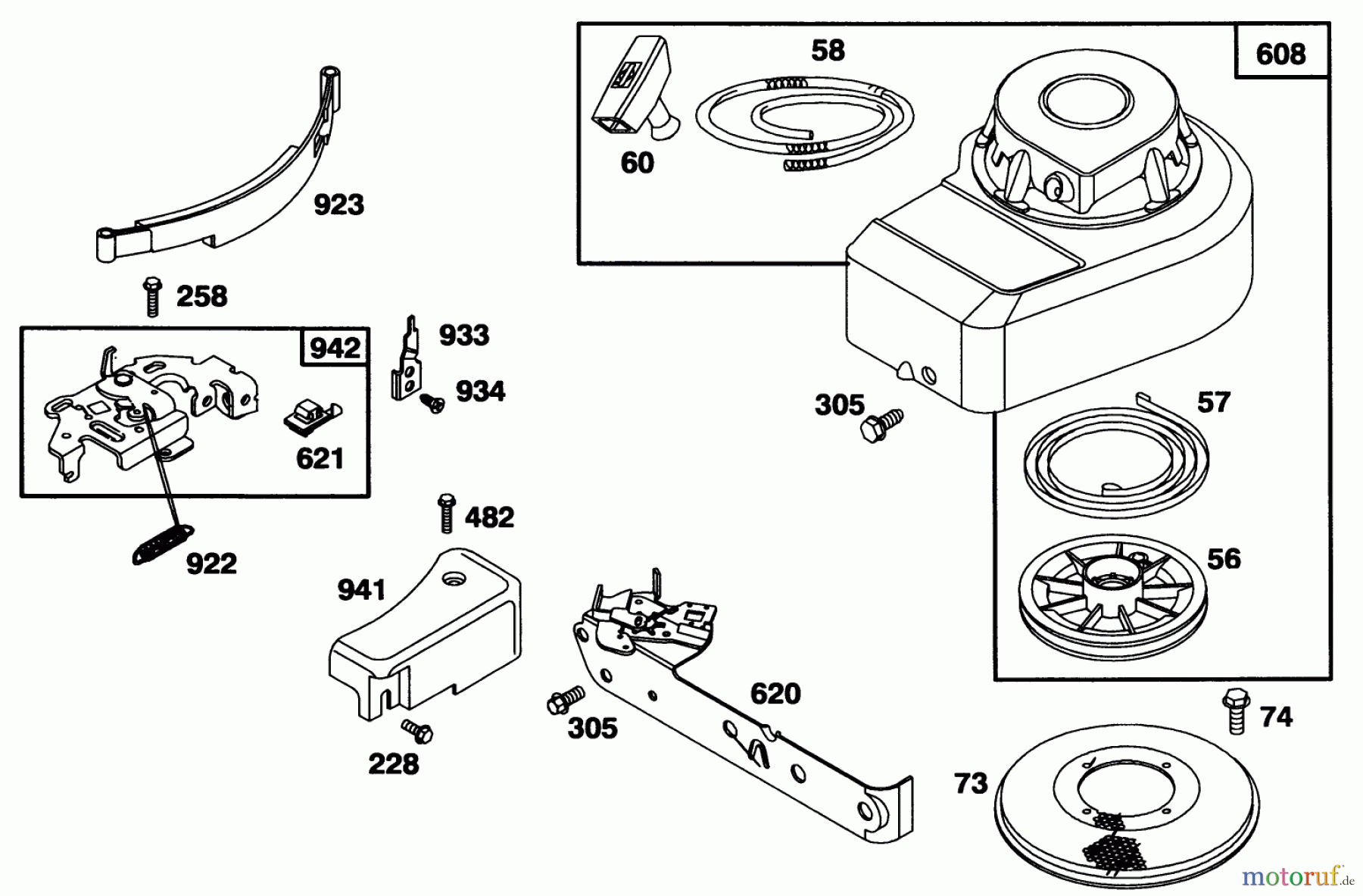  Toro Neu Mowers, Walk-Behind Seite 1 20431 - Toro Lawnmower, 1993 (39000001-39999999) ENGINE BRIGGS & STRATTON MODEL 95902-3154-01 #5