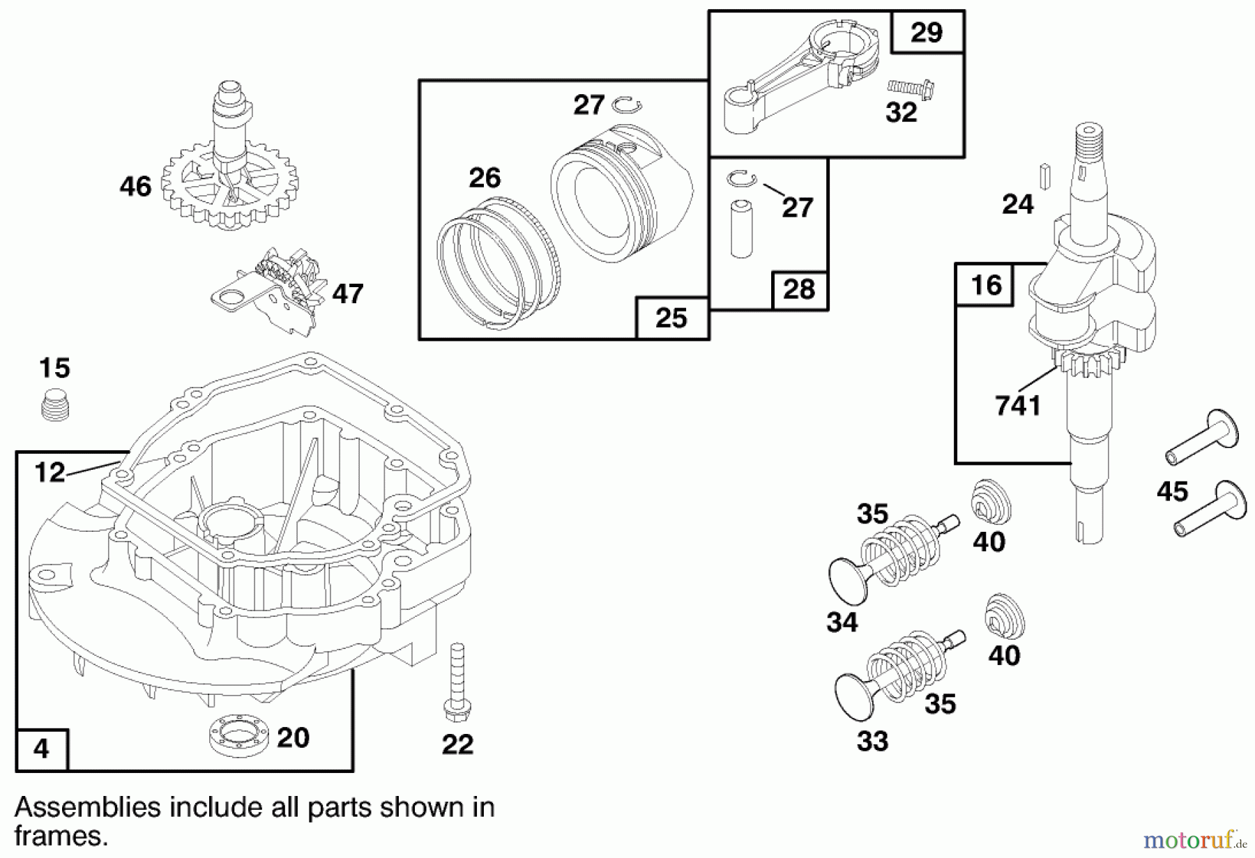  Toro Neu Mowers, Walk-Behind Seite 1 20449 - Toro Lawnmower, 1997 (7900001-7999999) ENGINE BRIGGS & STRATTON MODEL 12F802-0650-01 #2