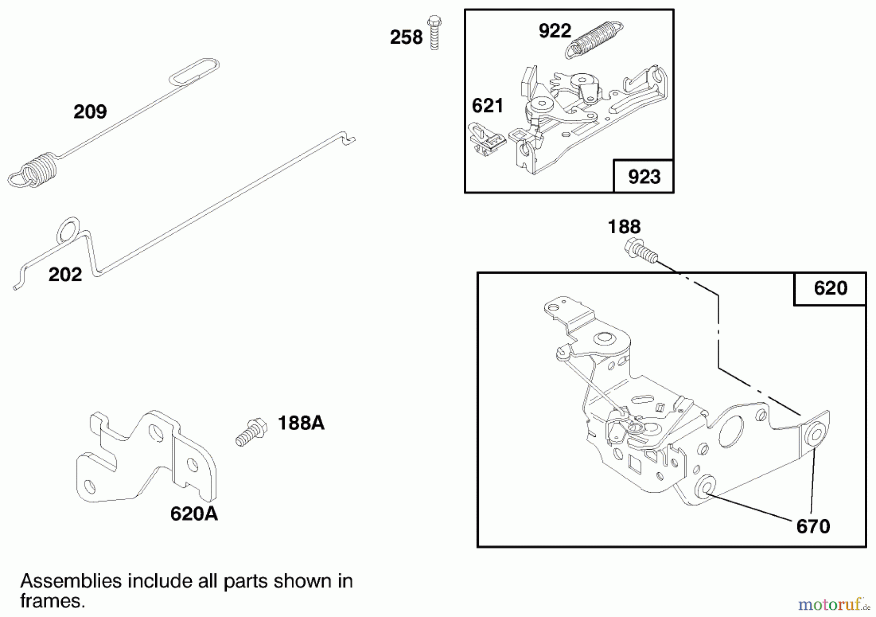  Toro Neu Mowers, Walk-Behind Seite 1 20449 - Toro Lawnmower, 1997 (7900001-7999999) ENGINE BRIGGS & STRATTON MODEL 12F802-0650-01 #4