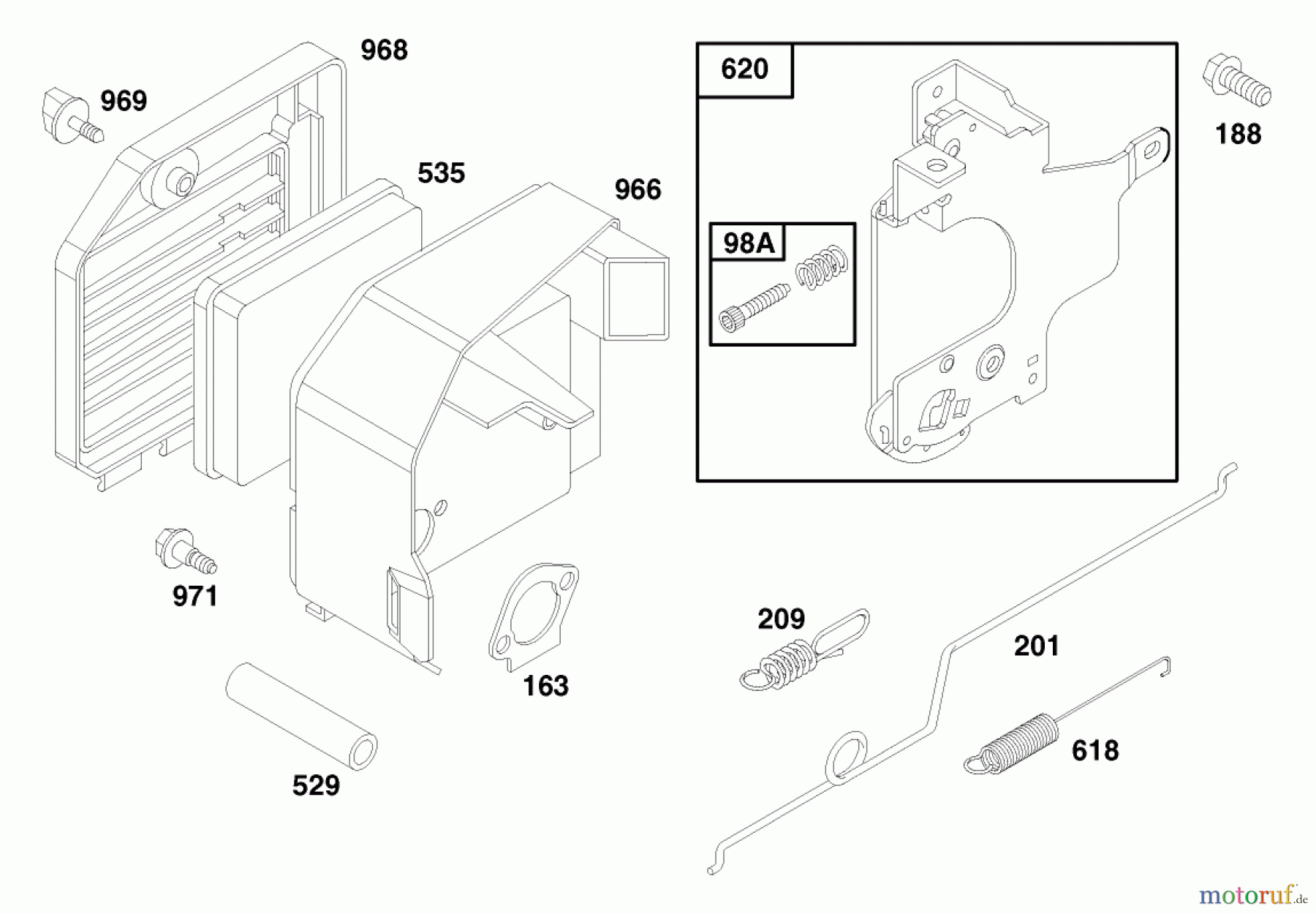  Toro Neu Mowers, Walk-Behind Seite 1 20466 - Toro Lawnmower, 1996 (6900001-6999999) ENGINE GTS 150 (MODEL NO. 20466 ONLY) #4