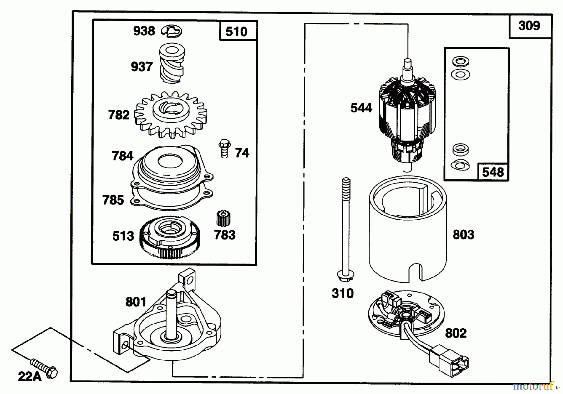  Toro Neu Mowers, Walk-Behind Seite 1 20472 - Toro Super Recycler Lawnmower, 1996 (6900001-6999999) ENGINE BRIGGS & STRATTON MODEL 128807-0658-01 #7