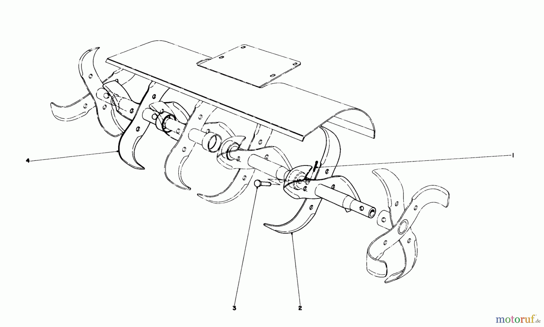  Toro Neu Accessories, Tiller/Cultivator 24-9100 - Toro Slasher Tine Extension SLASHER TINE EXTENSION KIT 3, 4 & 5 H.P. TILLER-S