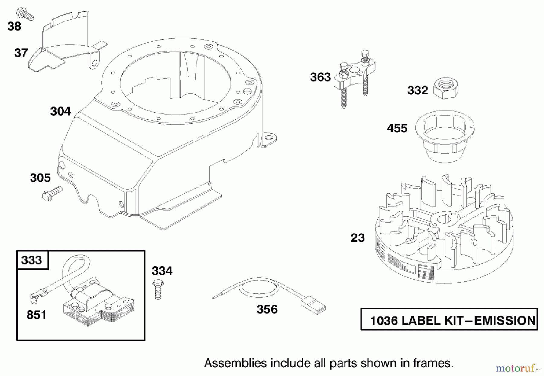  Toro Neu Mowers, Walk-Behind Seite 1 20489 (V-21S) - Toro Vacu-Power Mower, V-21S, 1998 (8900001-8999999) ENGINE BRIGGS & STRATTON MODEL 12H802-1758-E1 #7