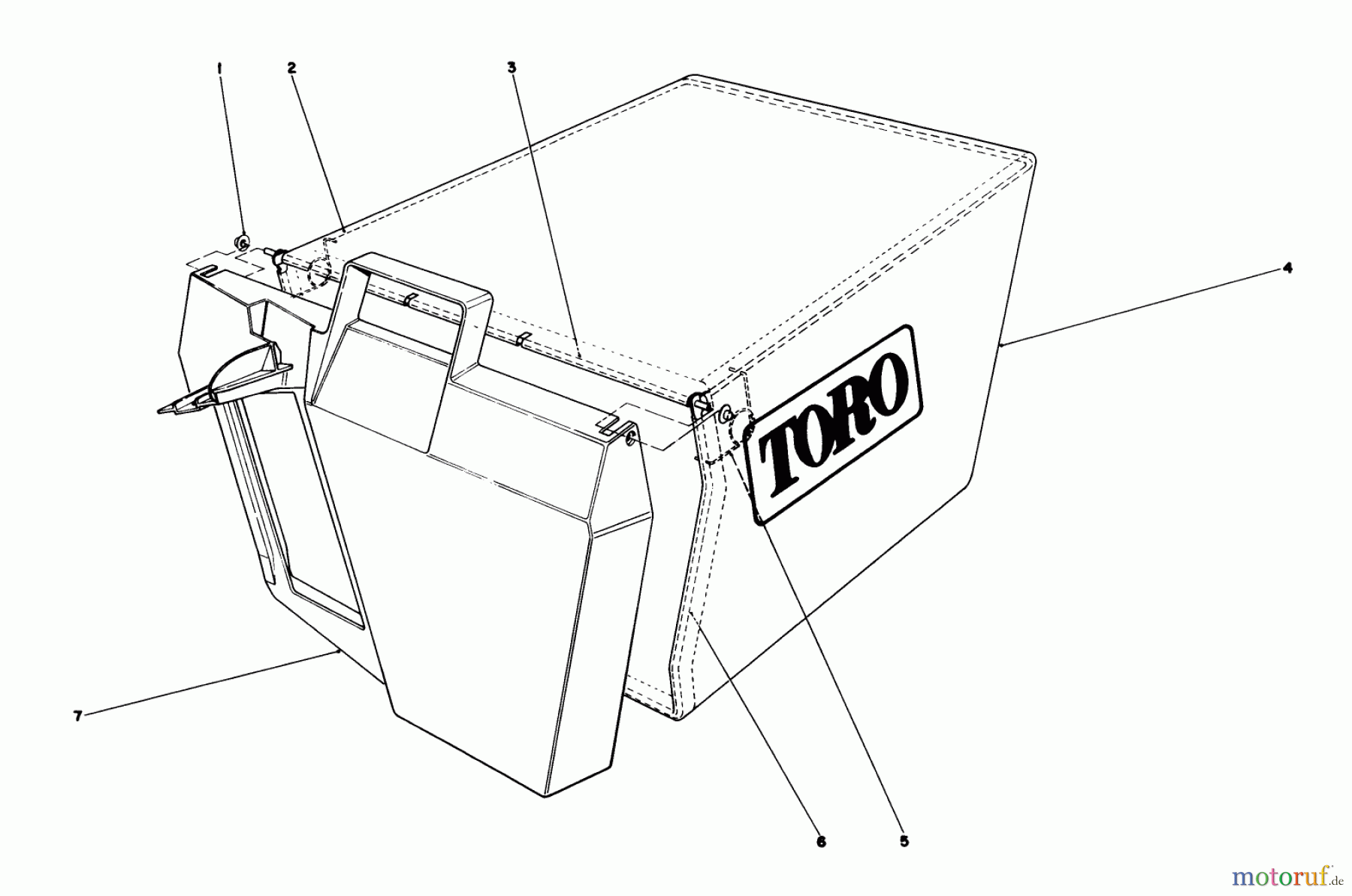  Toro Neu Mowers, Walk-Behind Seite 1 20526C - Toro Lawnmower, 1989 (9000001-9999999) GRASS BAG ASSEMBLY NO. 11-0159