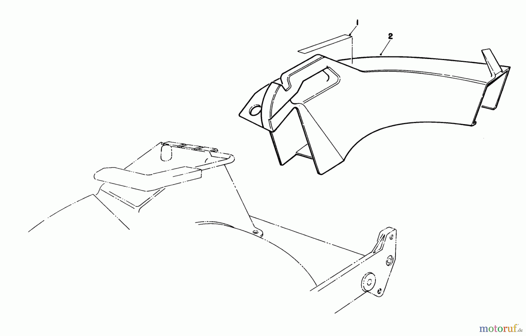  Toro Neu Mowers, Walk-Behind Seite 1 20532 - Toro Lawnmower, 1989 (9000001-9999999) SIDE DISCHARGE CHUTE MODEL NO. 59168 (OPTIONAL)