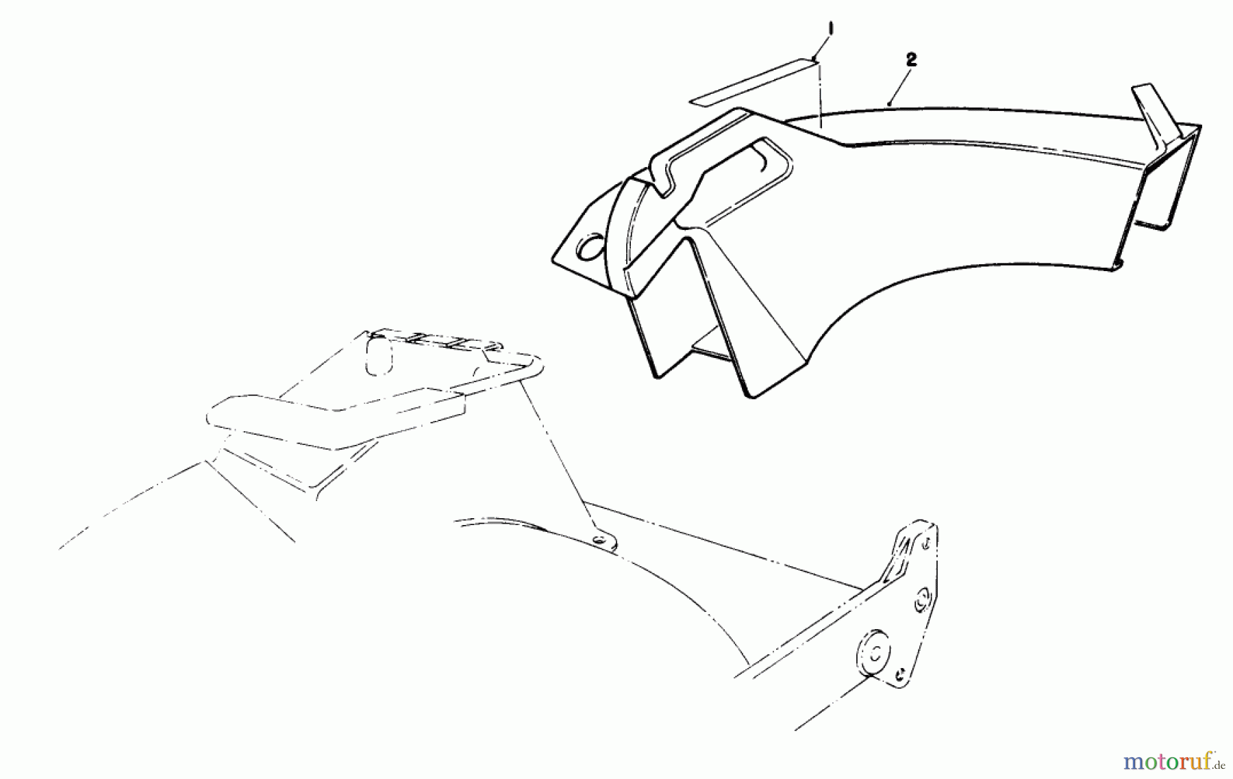  Toro Neu Mowers, Walk-Behind Seite 1 20563 - Toro Lawnmower, 1991 (1000001-1999999) SIDE DISCHARGE CHUTE MODEL NO 59168 (OPTIONAL)