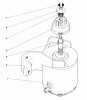 Toro 20574 - Lawnmower, 1987 (7000001-7999999) Listas de piezas de repuesto y dibujos STARTER ASSEMBLY