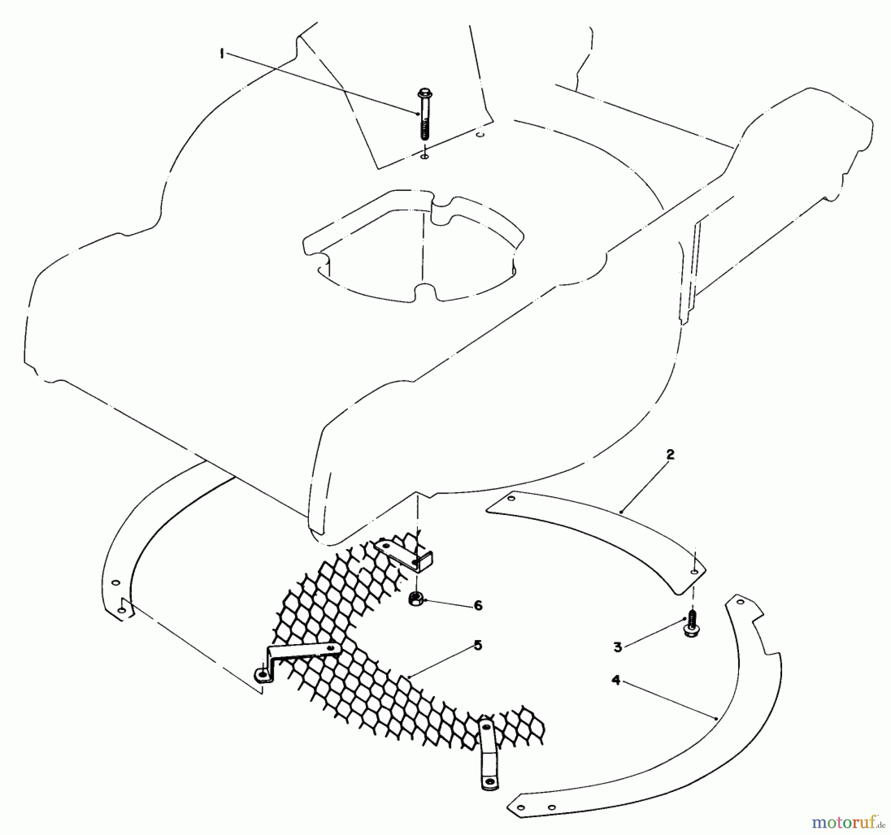  Toro Neu Mowers, Walk-Behind Seite 1 20577 - Toro Lawnmower, 1984 (4000001-4999999) LEAF SHREDDER KIT NO. 59101 (OPTIONAL)