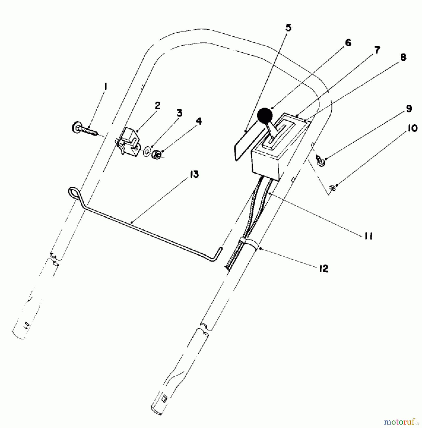  Toro Neu Mowers, Walk-Behind Seite 1 20577 - Toro Lawnmower, 1984 (4000001-4999999) THROTTLE CONTROL