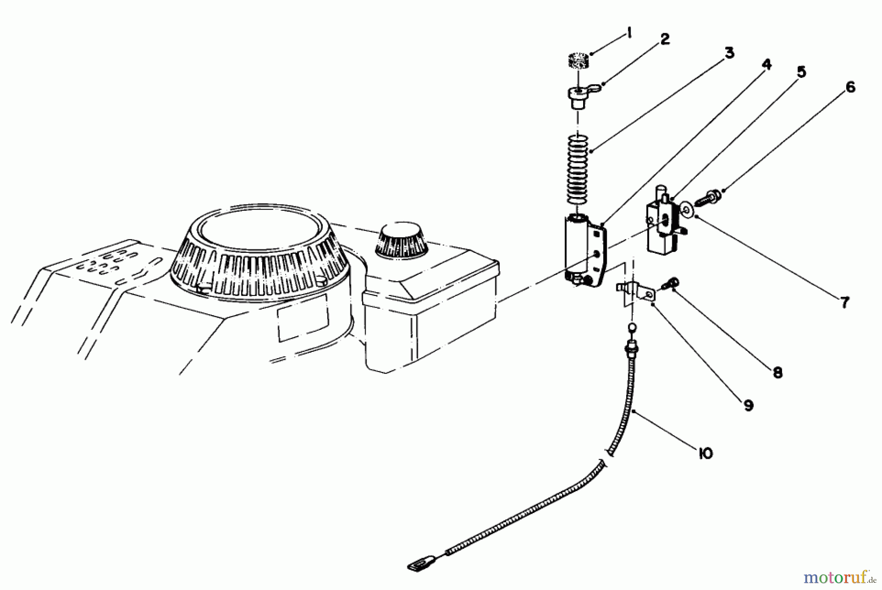  Toro Neu Mowers, Walk-Behind Seite 1 20581 - Toro Lawnmower, 1983 (3000001-3999999) BRAKE ASSEMBLY