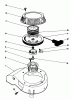 Toro 20581 - Lawnmower, 1985 (5000001-5999999) Listas de piezas de repuesto y dibujos RECOIL ASSEMBLY